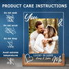 Personalized Photo Shaped 3D LED Walnut Night Light - Anniversary Wedding Gifts For Couple - You & Me Forever & Always