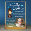 Personalized Photo Shaped 3D LED Walnut Night Light - Memorial Sympathy Gift - You Are Not Alone