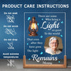 Personalized Photo Shaped 3D LED Walnut Night Light - Memorial Sympathy Gift - You Are Not Alone