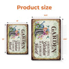 Personalized Home Decor Metal Sign - Garden Gifts For Gardeners - My Love Plants The Whole Garden