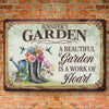 Personalized Home Decor Metal Sign - Garden Gifts For Gardeners - My Love Plants The Whole Garden