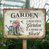 Personalized Home Decor Metal Sign - Garden Gifts For Gardeners - My Love Plants The Whole Garden
