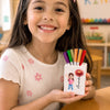 Personalized Kids Brick-Style Pen Holder - Back To School Gifts For Kids - Back To Fun