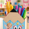 Personalized Kids Wooden Pencil Pen Holder - Back To School Gifts For Kids - Ready To Shine