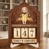 Personalized Wooden Tracker Sign - Gifts For Book Lovers, Bookworms, Readers - A Year Of Stories