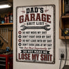 Personalized Metal Sign – Gifts For Man – Don't Touch My Tools