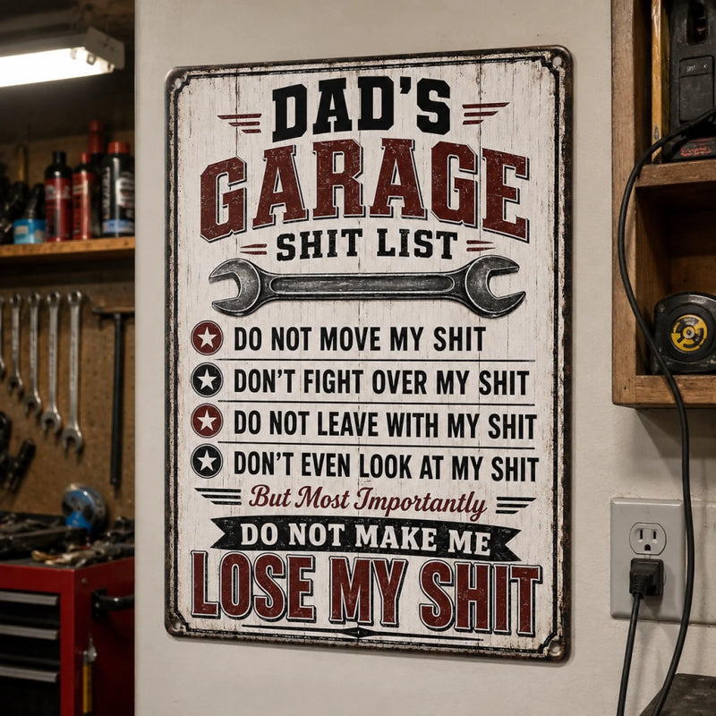 Personalized Metal Sign – Gifts For Man – Don't Touch My Tools