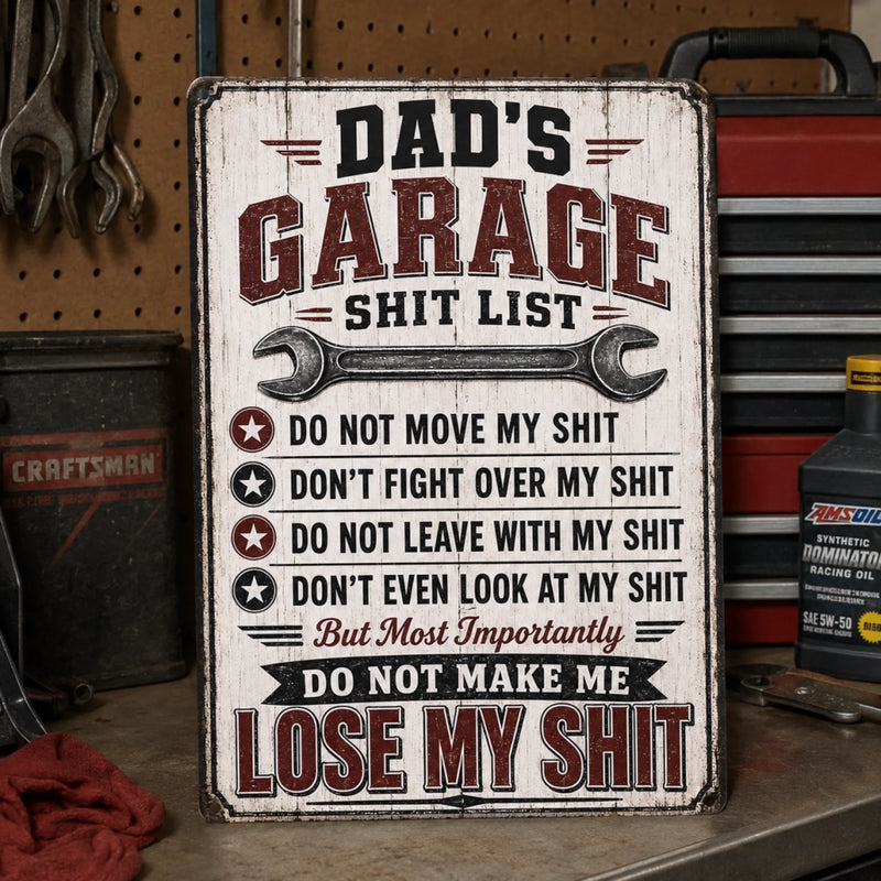 Personalized Metal Sign – Gifts For Man – Don't Touch My Tools