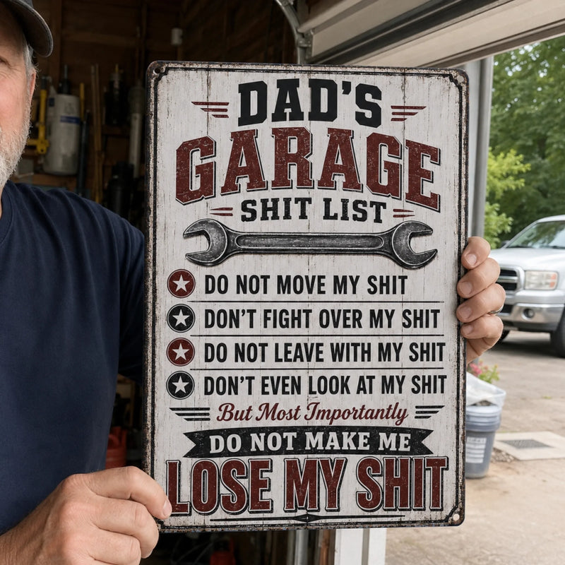 Personalized Metal Sign – Gifts For Man – Don't Touch My Tools