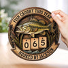 Personalized Wooden Tracker Sign - Fishing Gifts For Fisherman - A True Angler’s Milestone
