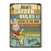 Personalized Metal Sign – Garden Gifts For Gardeners – Enjoy The Beauty