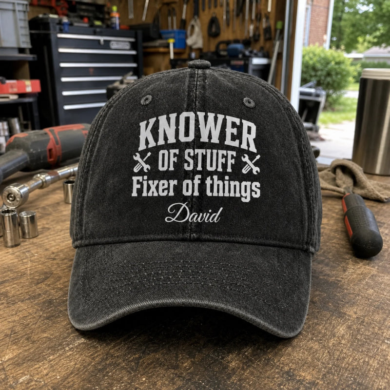 Personalized Cap - Gifts For Dad, Husband - Fixer Of Things