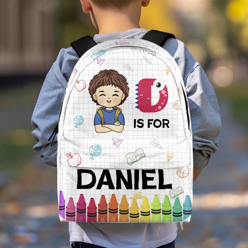 Personalized Kid Backpack - Back To School Gift For Kid - It's Okay To Be Yourself