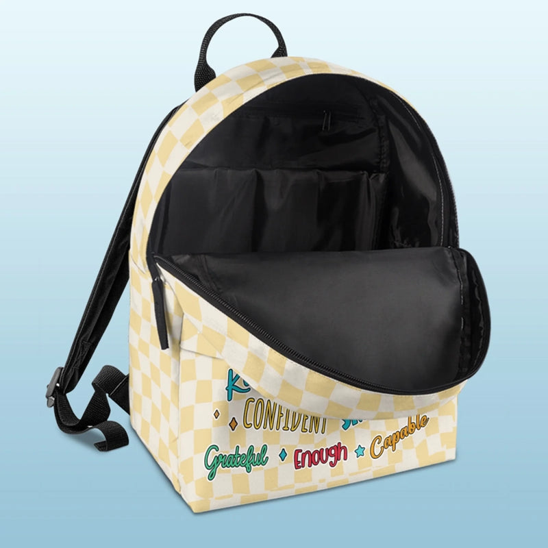 Personalized Kid Backpack - Back To School Gift For Kid - First Day Of School! Wake Up!