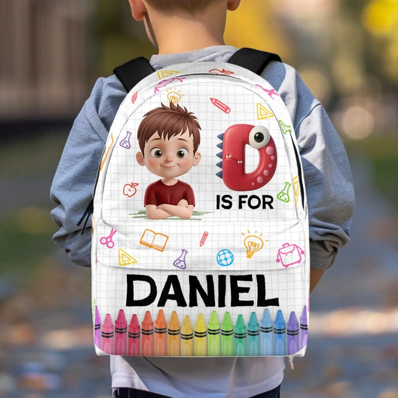 Personalized Kid Backpack - Back To School Gift For Kid - School Is My Playground