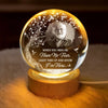 Personalized Photo Crystal Globe Lamp - Memorial Sympathy Gifts - A Love That Remains