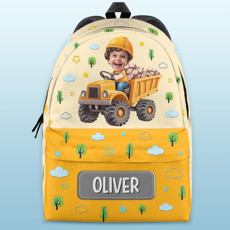 Personalized Photo Kid Backpack - Back To School Gift For Kid - Hero In Training Mode