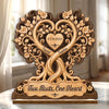 Personalized 2-Layered Wooden Plaque - Anniversary Wedding Gifts For Couple - Growing Together, Rooted In Love