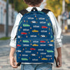 Personalized Kid Backpack - Back To School Gift For Kid - Ride The Roads Of Learning