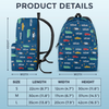 Personalized Kid Backpack - Back To School Gift For Kid - Ride The Roads Of Learning