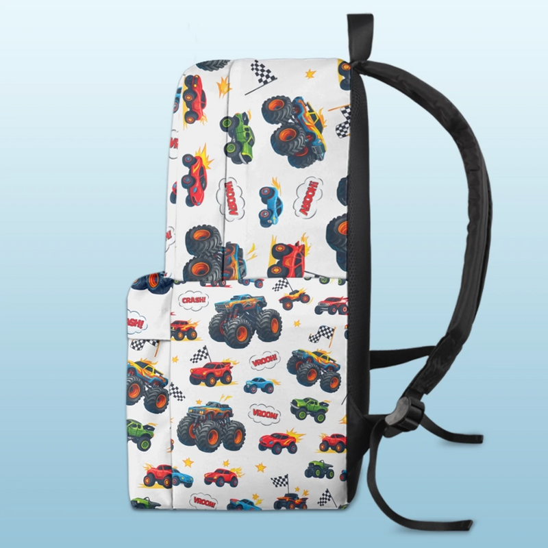Personalized Kid Backpack - Back To School Gift For Kid - Big Wheels Bigger Dreams