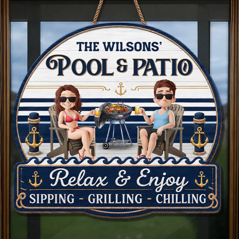 Personalized Wood Sign – Summer Vacation Gifts For Couple – Our Favorite Coastal Escape