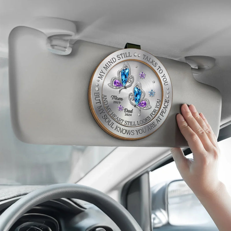 Personalized Car Visor Clip – Memorial Sympathy Gifts – Some Part Of Me Will Always Search For You