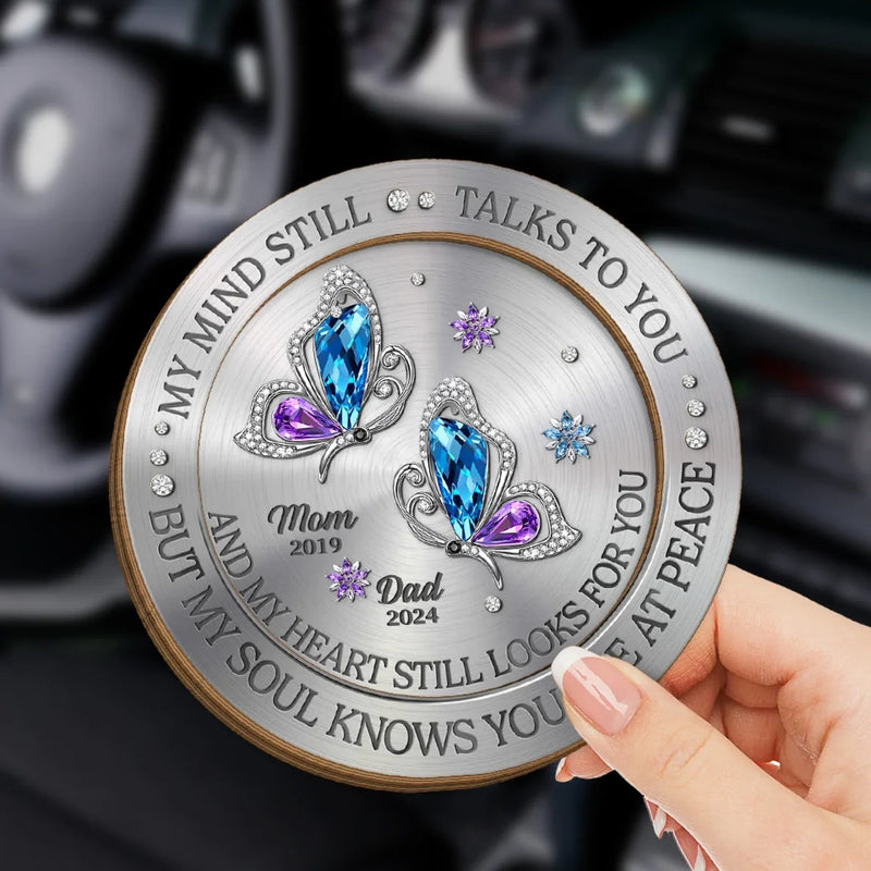Personalized Car Visor Clip – Memorial Sympathy Gifts – Some Part Of Me Will Always Search For You