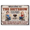 Personalized Home Decor Metal Sign – Anniversary Wedding Gifts For Couple – Welcome To The Fun, Where Music Rules