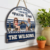 Personalized Wood Sign – Summer Vacation And Travel Gifts For Couple – Chilling With The Grill Master