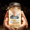 Personalized Photo Mason Jar Light – Memorial Sympathy Gifts For Loss Of Mom, Dad – Your Memory Lives With Us