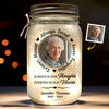 Personalized Photo Mason Jar Light – Memorial Sympathy Gifts – My Heart Filled With Your Love