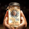 Personalized Photo Mason Jar Light – Memorial Sympathy Gifts – My Heart Filled With Your Love