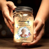 Personalized Photo Mason Jar Light – Memorial Sympathy Gifts – Your Love Continues To Brighten My Days