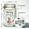Personalized Photo Mason Jar Light – Memorial Sympathy Gifts – Your Love Continues To Brighten My Days