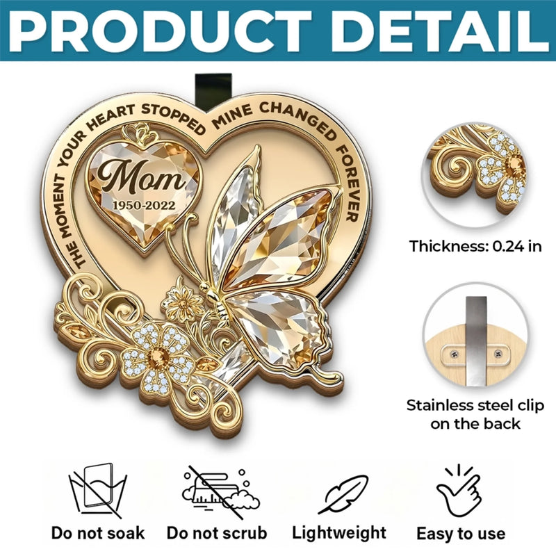 Personalized Car Visor Clip – Memorial Sympathy Gifts – Your Love Rides With Me