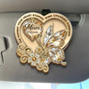Personalized Car Visor Clip – Memorial Sympathy Gifts – Your Love Rides With Me