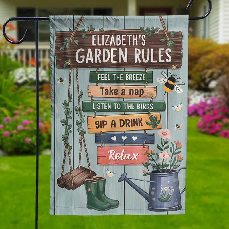 Personalized Flag – Gifts For Gardeners – Feel The Breeze