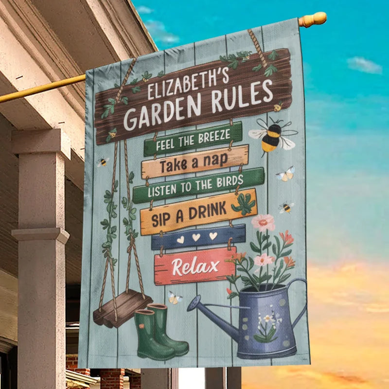 Personalized Flag – Gifts For Gardeners – Feel The Breeze