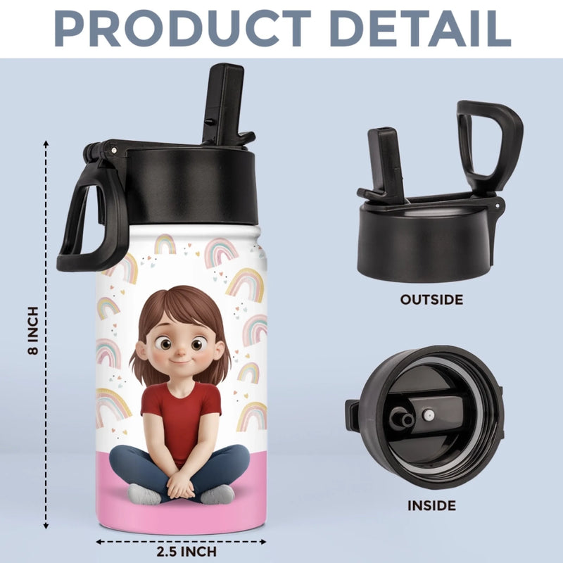 Personalized Kid Water Bottle – Back To School Gift For Kids – Stay Hydrated, Little Star