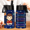 Personalized Kid Water Bottle – Back To School Gift For Kids – I Am Enough