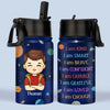 Personalized Kid Water Bottle – Back To School Gift For Kids – I Am Enough