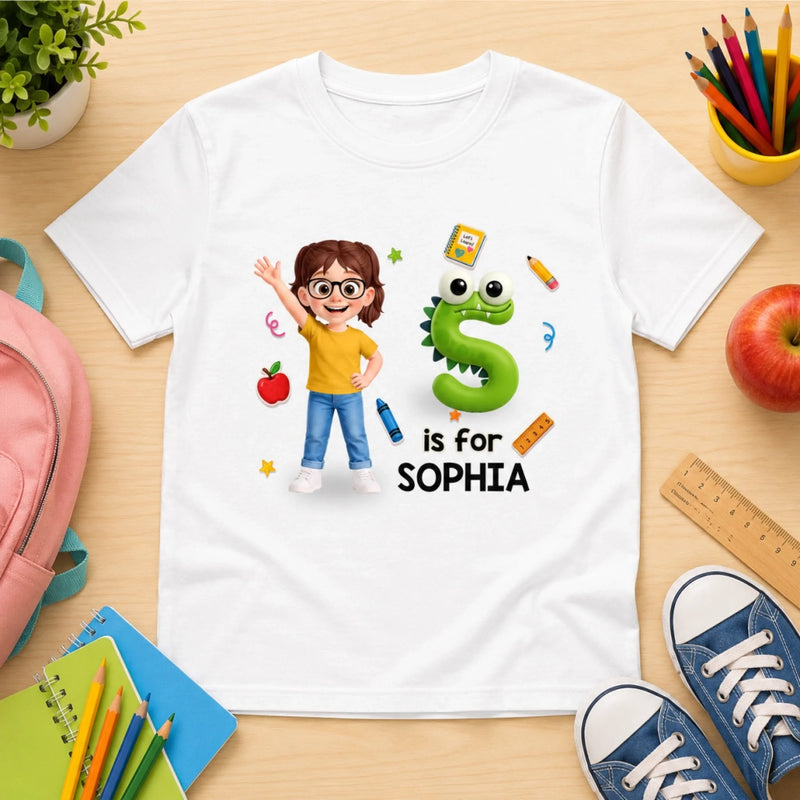 Personalized Kid T-shirt – Back To School Gift For Kid – Ready to Learn & Shine