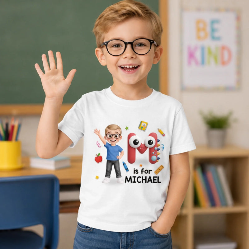Personalized Kid T-shirt – Back To School Gift For Kid – Ready to Learn & Shine