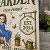 Personalized Metal Sign – Garden Gifts For Gardeners – Fresh Produce