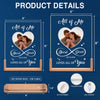 Personalized Photo Shaped 3D LED Walnut Night Light - Anniversary Wedding Gifts For Couple - All of Me, Always Yours
