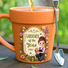 Personalized Plant Pot Ceramic Mug - Garden Gifts For Gardeners - Her Happiest Morning Routine