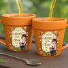Personalized Plant Pot Ceramic Mug - Garden Gifts For Gardeners - Her Happiest Morning Routine