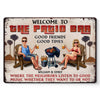 Personalized Home Decor Metal Sign - Anniversary Wedding Gifts For Couple - Let The Good Times Roll