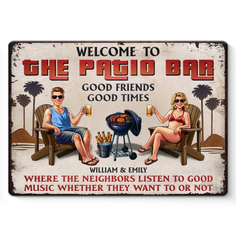Personalized Home Decor Metal Sign - Anniversary Wedding Gifts For Couple - Let The Good Times Roll